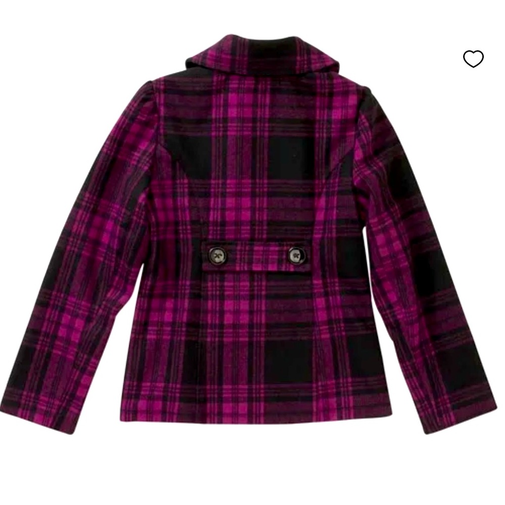 Faded Glory Girls Faux Wool Short Coat